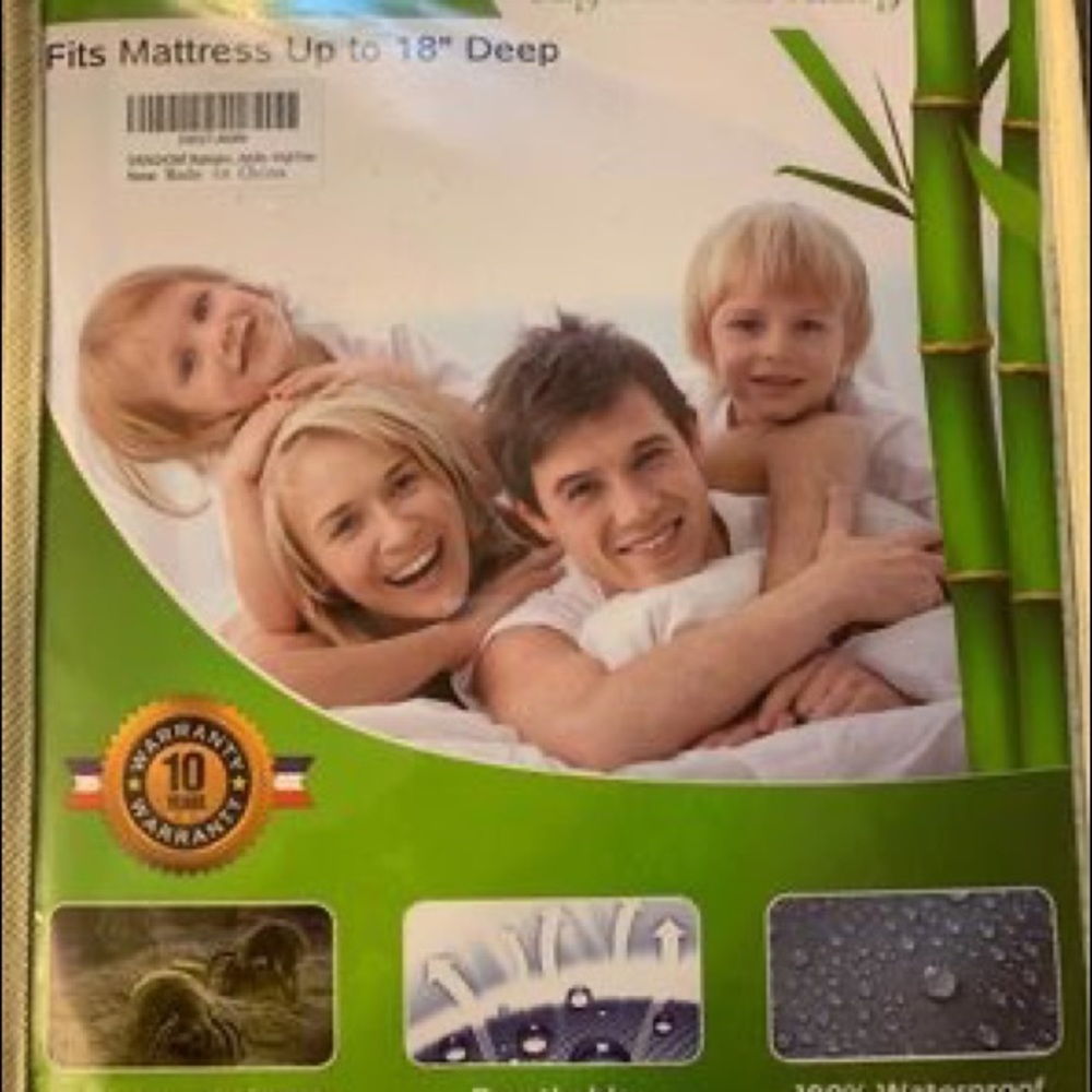 New in Package Waterproof Bamboo mattress protector